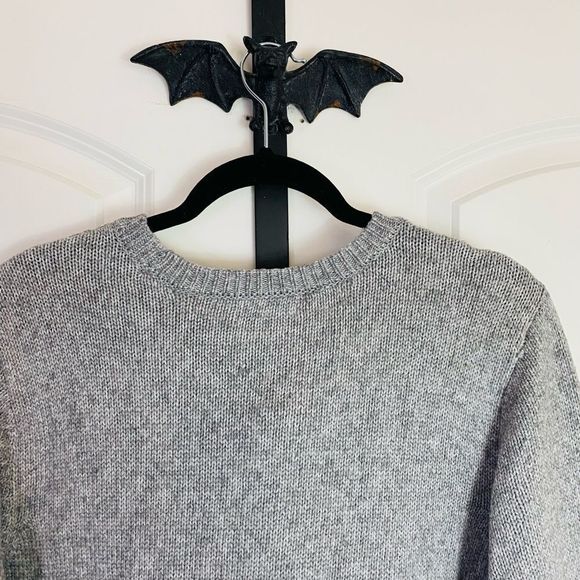 Croft & Barrow Gray Crew Neck Sweater, Textured feel, Stretchy size XXL - Picture 4 of 10